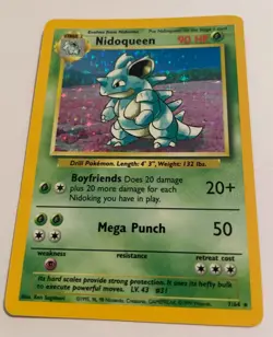 Nidoqueen 07/64 Jungle Holo No Symbol Pokemon TCG - Image 3
