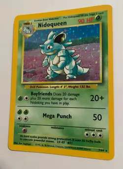 Nidoqueen 07/64 Jungle Holo No Symbol Pokemon TCG - Image 5