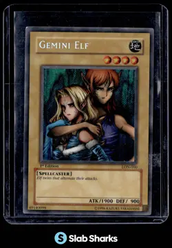 2003 YU-GI-OH! LABYRINTH OF NIGHTMARE 1ST EDITION #LON-000 GEMINI ELF - Image 1
