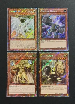 2025 YUGIOH RA04 1ST ED PLATINUM SECRET RARE DRAGON SPIRIT OF WHITE NM BONUS SET - Image 1