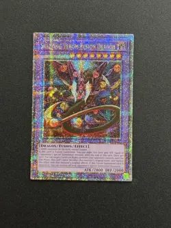 2025 YUGIOH RA04 QCR SECRET RARE STARVING VENOM FUSION DRAGON NM - Image 1