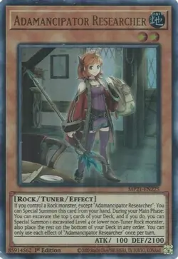 Yugioh! LP Adamancipator Researcher - MP21-EN225 - Ultra Rare - 1st Edition Ligh - Image 1
