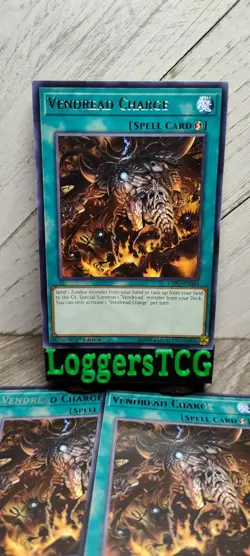 Yu-Gi-Oh! Vendread Charge x3 / EXFO-EN084 1st Edition LP - Image 1