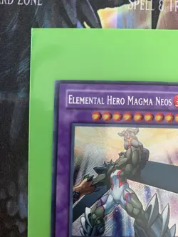 Elemental Hero Magma Neos TAEV-EN043 Secret Rare 1st Edition NM Yugioh - Image 2
