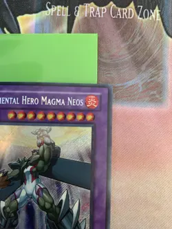 Elemental Hero Magma Neos TAEV-EN043 Secret Rare 1st Edition NM Yugioh - Image 3