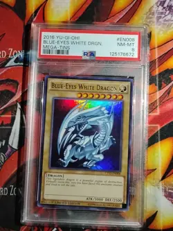 PSA 8 Yu-Gi-Oh! Blue-Eyes White Dragon CT13-EN008 Ultra Rare - Image 2