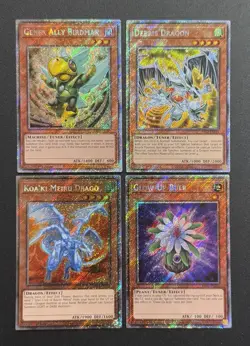 2025 YUGIOH RA04 1ST ED PLATINUM SECRET RARE GENEX ALLY BIRDMAN NM BONUS SET - Image 1