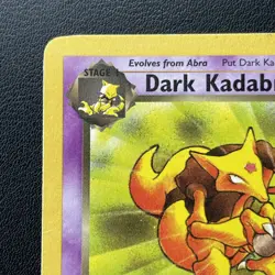 1st Edition Dark Kadabra 39/82 Team Rocket Set Rare Vintage Pokemon Card - NM-M - Image 4