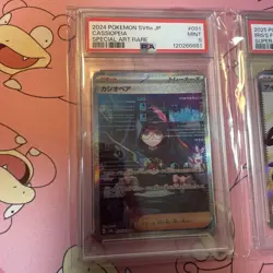 PSA 9 Pokemon Card Cassiopeia Iris SAR SR Rare Card - Image 2