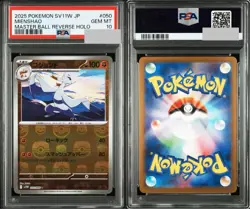 Kojondo PSA10 Rare Mirror Ball Mienshao Master Ball Reverse Holo Card - Image 2