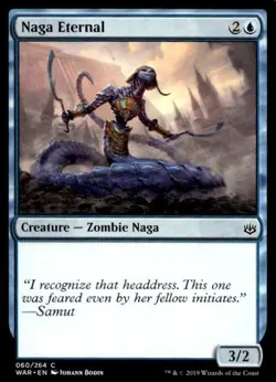 MTG War of the Spark Naga Eternal 60 Common - Image 1