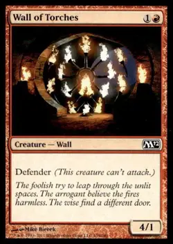 MTG Magic 2012 (M12) Wall of Torches 159 Common - Image 1