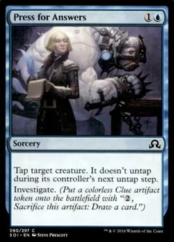 MTG Shadows over Innistrad Press for Answers 80 Common - Image 1