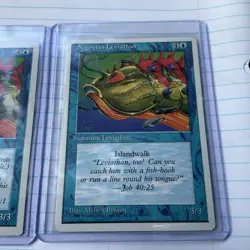 Lot of (2) Segovian Leviathan MTG Core Set 4th Edition LP - Image 2
