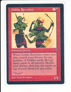 Goblin Recruiter - Visions Magic the Gathering MTG - MTG Magic LP - Image 1
