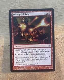 VTG MTG Scrapyard Salvo Magic the Gathering CCG TCG Foil Austin Hsu - Image 1