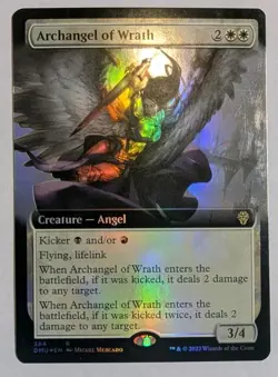 Archangel of Wrath (Extended Art) Dominaria United Foil - MTG RARE - Image 1
