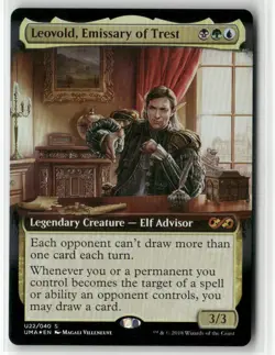 MTG - Leovold, Emissary of Trest FOIL Extended Art Ultimate Masters Box Toppers - Image 1