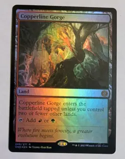 Copperline Gorge Phyrexia: All Will Be One Foil - MTG RARE - Image 1