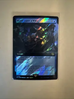 MTG Borne Upon a Wind LTR 0671 R NM Extended Art SURGE FOIL - Image 2