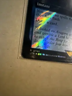 MTG Borne Upon a Wind LTR 0671 R NM Extended Art SURGE FOIL - Image 3