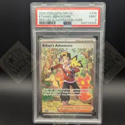 2025 POKEMON DRI EN-DESTINED RIVALS #236 ETHAN'S ADVENTURE PSA 9 - Image 1