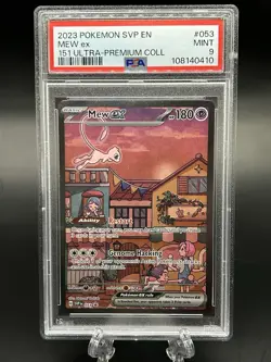 2023 Pokemon SVP EN #053 Mew ex 151 Ultra-Premium Collection PSA MINT 9 - Image 1