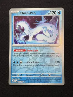 Chien-Pao 056/191 Reverse Holo Rare LP-NM - Pokemon S&V Surging Sparks SSP - Image 1
