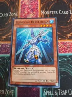 Yugioh Elemental Hero Ocean SDHS-EN002 Common Unlimited Near Mint - Image 1