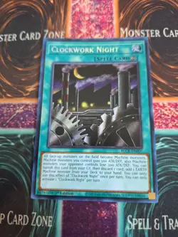 Yugioh Clockwork Night BLCR-EN007 Secret Rare 1st Edition Near Mint - Image 1