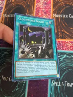 Yugioh Clockwork Night BLCR-EN007 Secret Rare 1st Edition Near Mint - Image 2