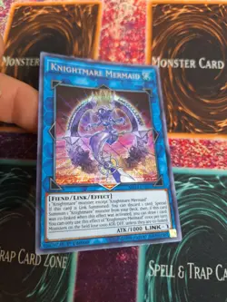 Yugioh Knightmare Mermaid MP19-EN025 Prismatic Secret Rare 1st Edition Near Mint - Image 2