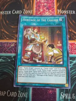 Yugioh Heritage of the Chalice MP19-EN224 Prismatic Secret Rare 1st Edition Near - Image 1