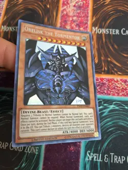 Yugioh Obelisk the Tormentor TN19-EN007 Prismatic Secret Rare Limited Near Mint - Image 2