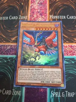 Yugioh Danger! Thunderbird! MP19-EN217 Ultra Rare 1st Edition Near Mint - Image 1