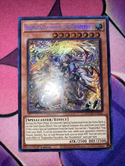 Dogmatika Fleurdelis, the Thunderbolt DOOD-EN026 Secret Rare NM Yugioh! In-Hand - Image 2