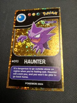 2024 POKEMON POKEDEX BLACK Card #093 Haunter Kanto Peru Edition US Seller - Image 1