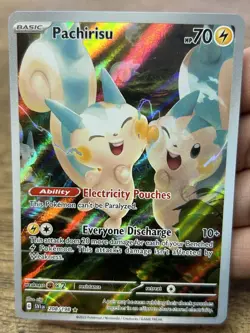 Pachirisu 208/198 IR SV01: Scarlet & Violet Base Set Full Art Pokemon Card TCG - Image 3