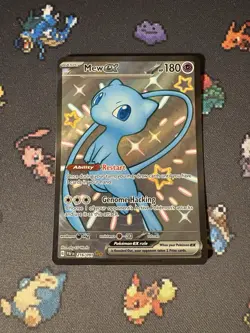Pokemon Cards Mew ex 216/091 Full Art Secret Rare Paldean Fates - (NM) - Image 1