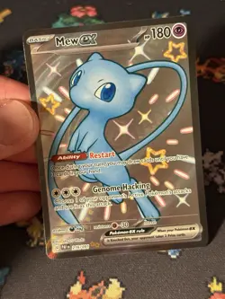 Pokemon Cards Mew ex 216/091 Full Art Secret Rare Paldean Fates - (NM) - Image 2