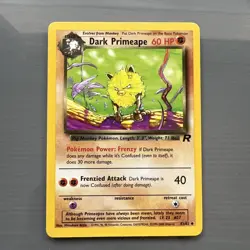 Pokemon Dark Primeape TCG Team Rocket Card 43/82 - Image 1
