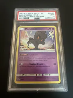 PSA 9 Swirl Pokemon TCG Marshadow SM85 Holo Black Star Promo Card Sun & Moon - Image 2