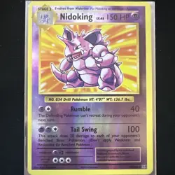 Nidoking 45/108 Holo Rare XY - Evolutions Pokemon Card Lot x 3 - Image 1