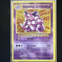 Nidoking 45/108 Holo Rare XY - Evolutions Pokemon Card Lot x 3 - Image 3