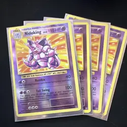Nidoking 45/108 Holo Rare XY - Evolutions Pokemon Card Lot x 3 - Image 5