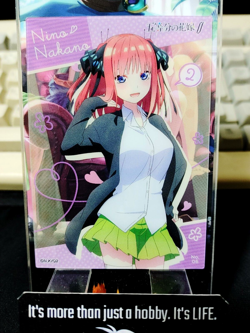 Quintessential Quintuplets Anime Card Nino Nakano Clear 06 JAPAN Release - Image 1
