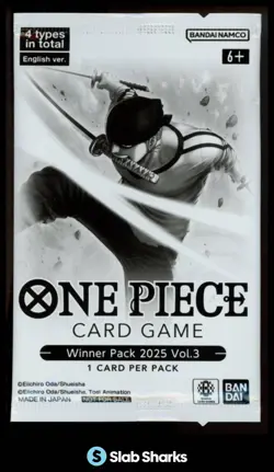 2025 ONE PIECE CARD GAME ENGLISH WINNER PACK VOLUME 3 PROMO FACTORY SEALED - Image 1