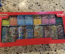 Pokemon TCG Prismatic Evolutions Costco 8 Mini-Tin Bundle w/ Promo Cards SEALED - Image 1