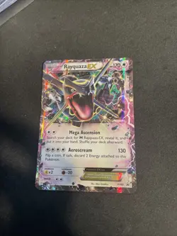 Pokemon TCG Rayquaza-EX XY Black Star Promos Holo Card XY69 - Image 1