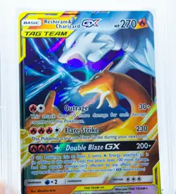 PSA 9 RESHIRAM & CHARIZARD GX 20/214 Ultra Rare Unbroken Bonds - Pokemon Card - Image 2